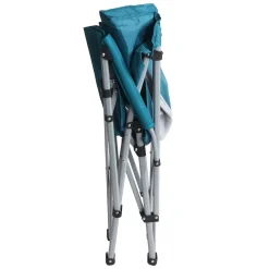Campingstuhl MCW-L50, Klappstuhl Anglerstuhl Regiestuhl, waschbar Schutzhülle Stahl Stoff/Textil ~ türkis