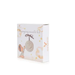 Cangaroo Baby Handabdruck-Bausatz Anhänger Ausstecher Durchmesser 16cm Holzrolle weiß