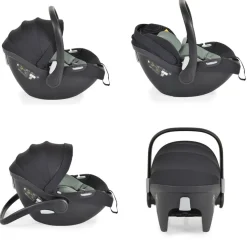 Cangaroo Babyschale Macan i-Size (40 - 83cm) Gruppe 0+, verstellbare Kopfstütze grün