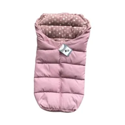 Cangaroo Fußsack Cuddle, für Kinderwagen Thermofleece wasserdicht Reißverschluss rosa