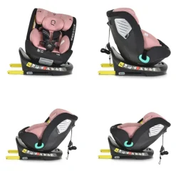Cangaroo i-Size Kindersitz Quill (40-150cm) Gruppe 0/1/2/3, Isofix, 360° drehbar rosa