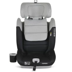 Cangaroo Kindersitz Force i-Size (76-150cm) Isofix, Getränkehalter, Top Tether grau
