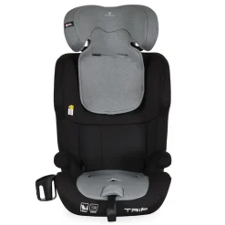 Cangaroo Kindersitz Trip i-Size (76-150cm) Isofix verstellbare Kopfstütze Gurt grau