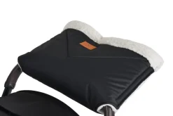 Cangaroo Kinderwagen-Handwärmer Luxe, Handmuff für Kinderwagen mit Verschluss schwarz