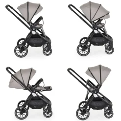 Cangaroo Kombikinderwagen 3 in 1 Christiano Babywanne Babyschale klappbar Tasche beige