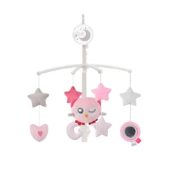 Cangaroo Musik Mobile 63605 Dreamy Aufzugsmechanismus Schlaflieder Plüschtiere pink