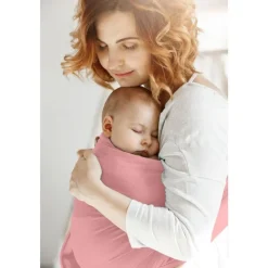 Cangaroo Tragehilfe Cherish, Tragetuch, Babytrage, Universalgröße, ab 3 Monaten rosa