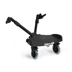 Cangaroo Trittbrett Follow me faltbar, universelle Montage, Kinderwagenaufsatz schwarz