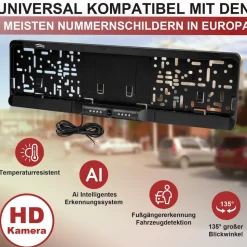 CARMATRIX Auto WLAN Rückfahrkamera KI Personenerkennung mit APP