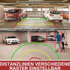 CARMATRIX Funk WLAN Solar Rückfahrkamera mit Magnet KI Personenerkennung mit APP