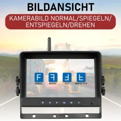 CARMATRIX HD Funk Rückfahrsystem Digital für LKW Wohnmobil Auto Transporter 7
