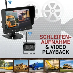 CARMATRIX HD Funk Rückfahrsystem Digital für LKW Wohnmobil Auto Transporter 7