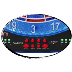 Carromco Elektronik Dartboard Flash-401, mit Adapter, 2-Loch Abstand