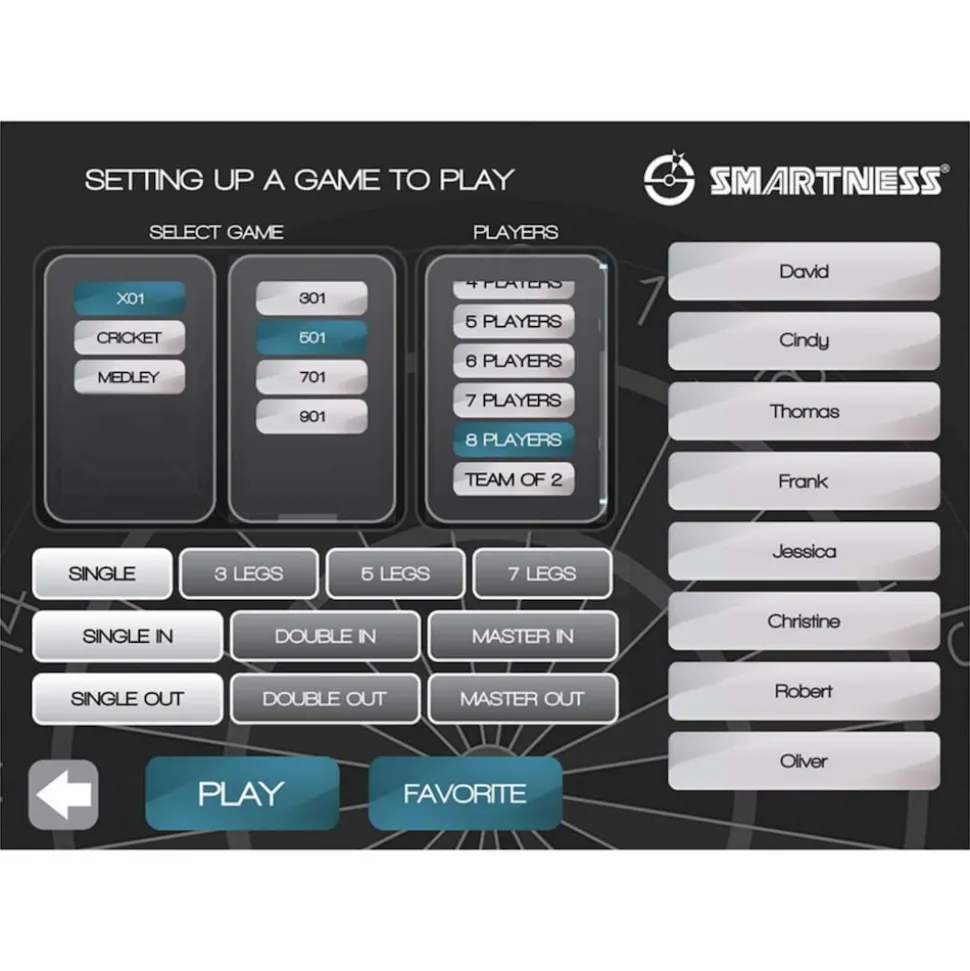 Carromco Turbo Charger 4.0 Smart Connect Dartboard