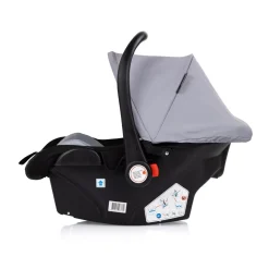 Chipolino Babyschale Amore i-Size Gruppe 0+ (0 - 13 kg) Kissen Griff verstellbar hellgrau
