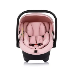 Chipolino Babyschale Pearl i-Size (40-85cm) Sonnendach 3-Punkt-Gurt Kopfstütze rosa