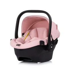 Chipolino Babyschale Pearl i-Size (40-85cm) Sonnendach 3-Punkt-Gurt Kopfstütze rosa