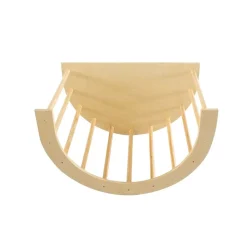 Chipolino Holz-Spieltisch, Schaukelspielzeug, Kletterleiter, Ruhezone, Wippe braun