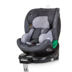 Chipolino i-Size Kindersitz Maximus (40 - 150 cm) Isofix Stützbein 360° drehbar grau