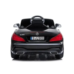 Chipolino Kinder Elektroauto Polizei Mercedes SL500 LED Bluetooth Fernbedienung schwarz