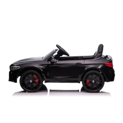Chipolino Kinder Elektroauto BMW M5 Fernbedienung Musik Eva-Räder Bluetooth schwarz