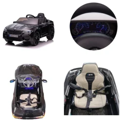 Chipolino Kinder Elektroauto BMW M5 Fernbedienung Musik Eva-Räder Bluetooth schwarz