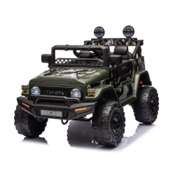 Chipolino Kinderelektroauto SUV Toyota FJ Cruiser EVA-Reifen Musik LED-Lichter grün
