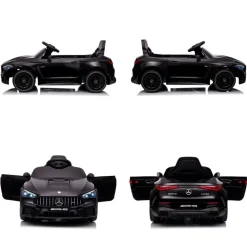 Chipolino Kinder Elektroauto Mercedes AMG CLE 53 Fernbedienung Stoßdämpfer LED schwarz