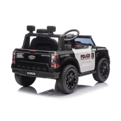 Chipolino Kinder Elektroauto Ford Police Bluetooth, Fernbedienung, Gurt, MP3 schwarz