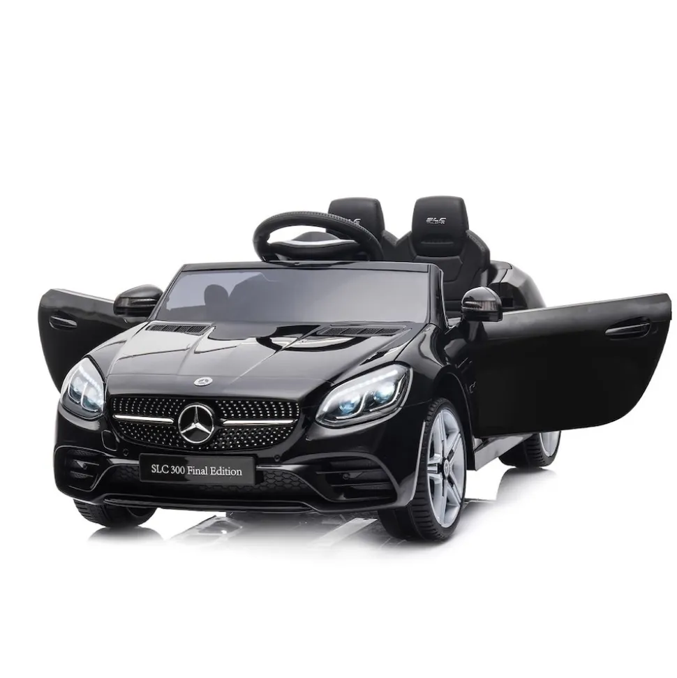 Chipolino Kinder Elektroauto Mercedes Benz SLC300 Fernbedienung MP3 Bluetooth schwarz