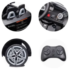 Chipolino Kinder Elektroauto Mercedes Benz SLC300 Fernbedienung MP3 Bluetooth schwarz