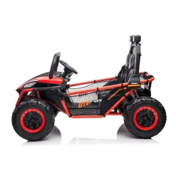 Chipolino Kinder Elektrofahrzeug Explorer Doppelsitzer Offroad LED Hupe MP3 USB rot