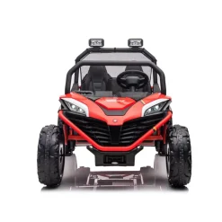 Chipolino Kinder Elektrofahrzeug Explorer Doppelsitzer Offroad LED Hupe MP3 USB rot