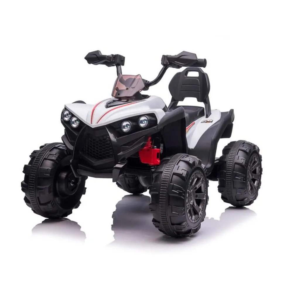 Chipolino Kinder Elektroquad ATV FX Sport, MP3-Anschluss, 2 Motoren, Lichter weiß