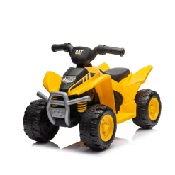 Chipolino Kinder Elektro-Rutschauto CAT ATV, Gaspedal, Piepton am Lenkrad, 25 kg gelb