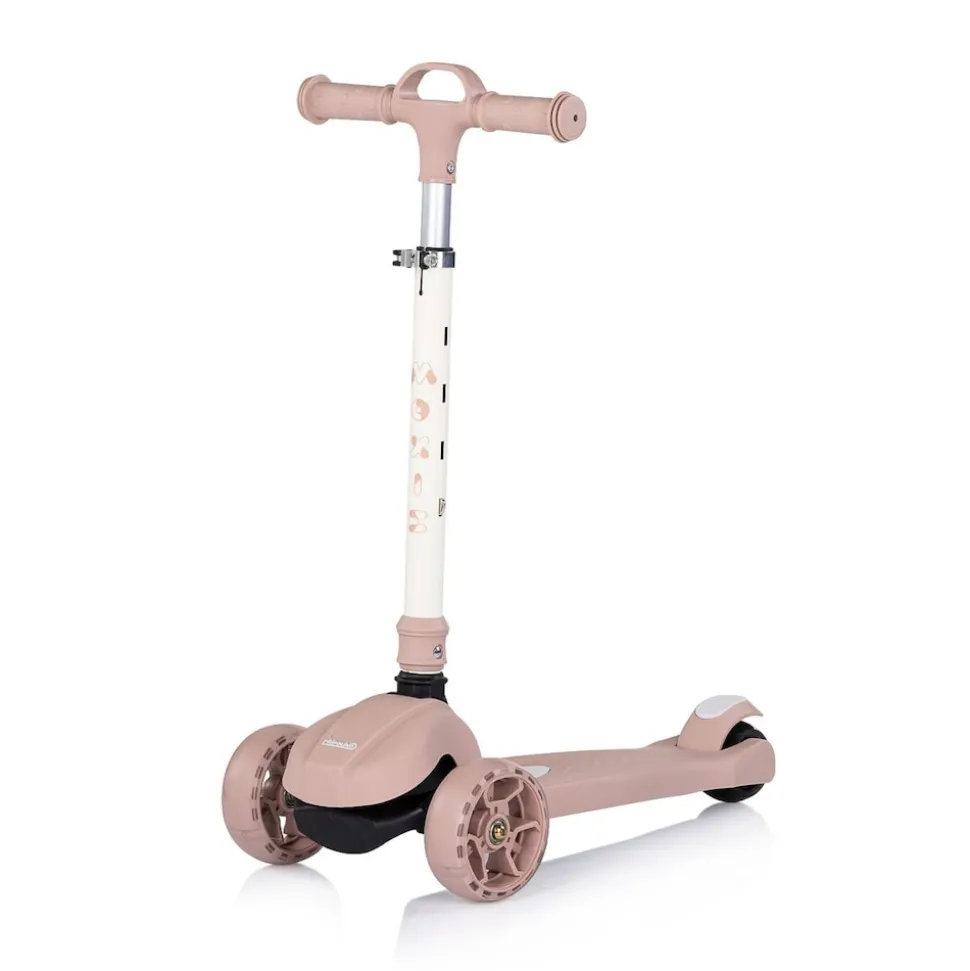 Chipolino Kinderroller Moxie Musik, Licht, klappbar, Tragegriff, 3-Räder, Bremse rosa