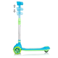 Chipolino Kinderroller Orbit 3 LED-Räder Bremse Lenker höhenverstellbar klappbar blau
