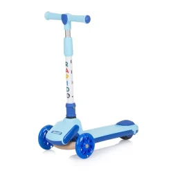 Chipolino Kinderroller Rapido Anti-Rutsch-Griffe, Hinterradbremse, klappbar, LED blau
