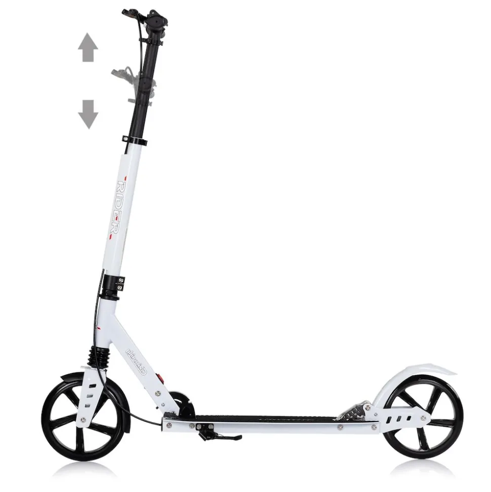 Chipolino Kinderroller Rider PU-Räder klappbar Stoßdämpfer höhenverstellbar weiß
