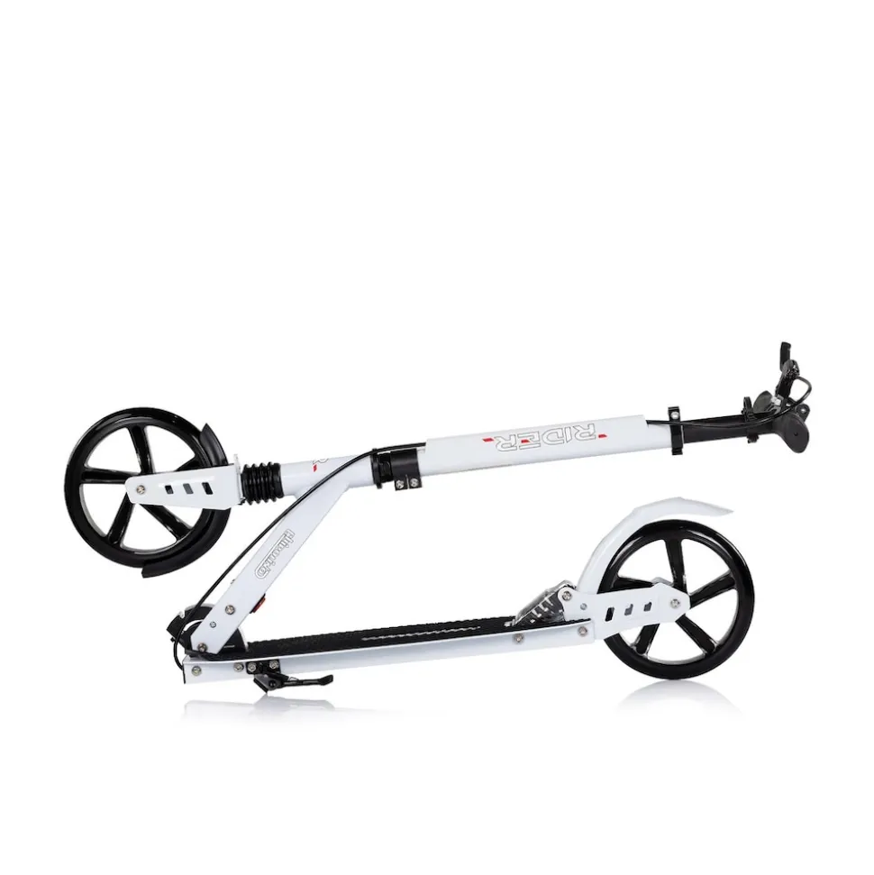 Chipolino Kinderroller Rider PU-Räder klappbar Stoßdämpfer höhenverstellbar weiß