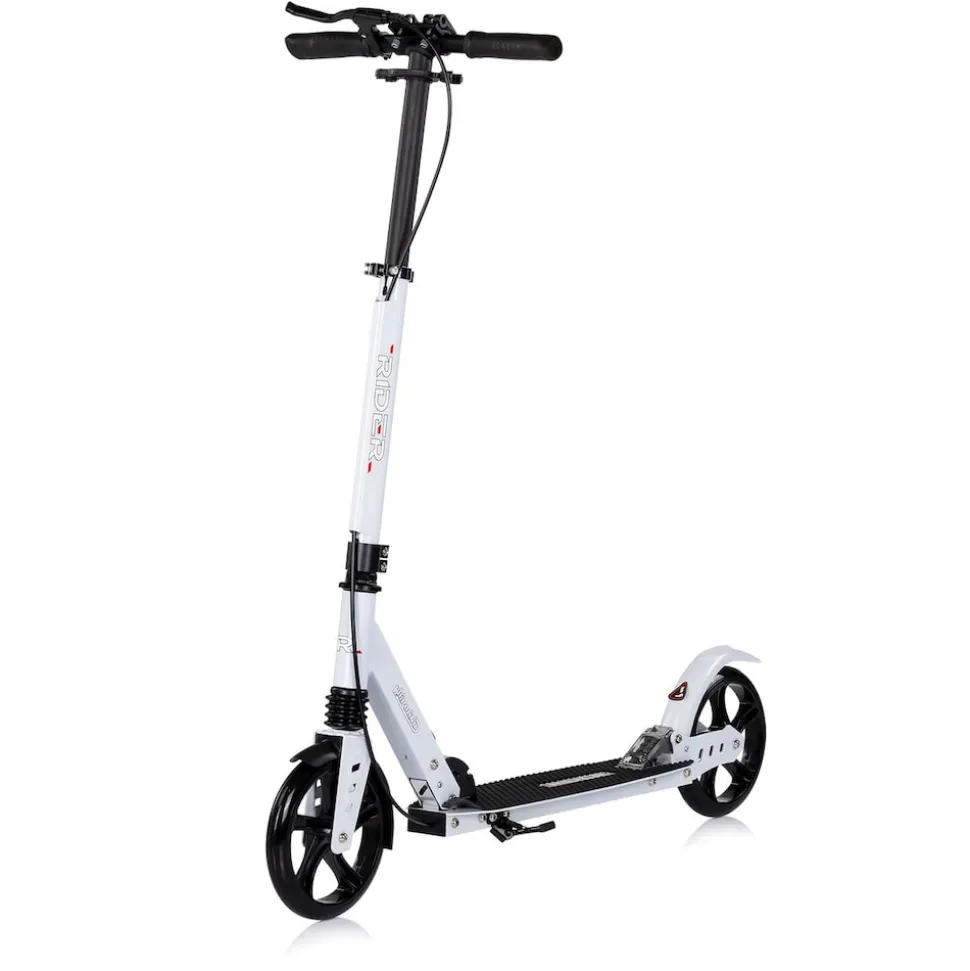 Chipolino Kinderroller Rider PU-Räder klappbar Stoßdämpfer höhenverstellbar weiß
