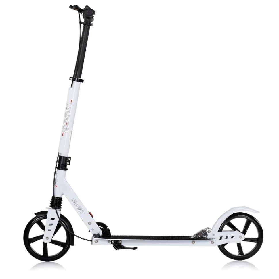 Chipolino Kinderroller Rider PU-Räder klappbar Stoßdämpfer höhenverstellbar weiß
