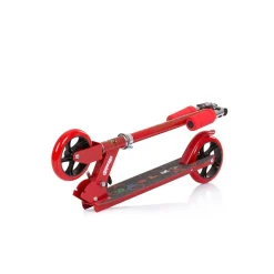 Chipolino Kinderroller Sharky klappbar PU Räder ABEC-7 Lager Bremse verstellbar rot