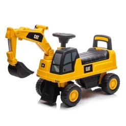 Chipolino Kinder Rutschauto CAT Excavator Bagger Schaufel Staufach ab 12 Monaten gelb