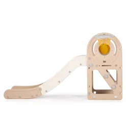 Chipolino Kinderrutsche Ente 170 cm Rutschlänge Basketballkorb Ball wetterfest beige