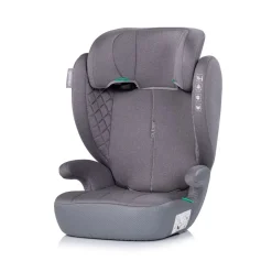 Chipolino Kindersitz Cyber i-Size (100-150cm) Sitzerhöhung, höhenverstellbar grau