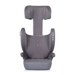 Chipolino Kindersitz Cyber i-Size (100-150cm) Sitzerhöhung, höhenverstellbar grau