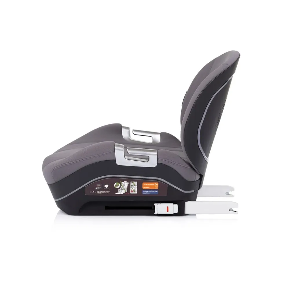 Chipolino Kindersitzerhöhung Genesis i-Size 125-150 cm Isofix, Rückenlehne grau