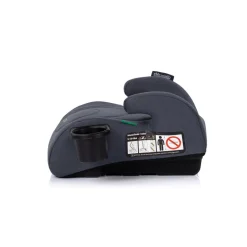 Chipolino Kindersitzerhöhung Go Boost i-Size (125-150cm) Getränkehalter waschbar dunkelgrau