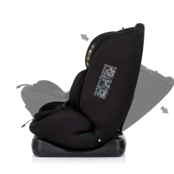 Chipolino Kindersitz Mondial i-Size (40-150cm) Liegeposition Kopfstütze Gurt schwarz